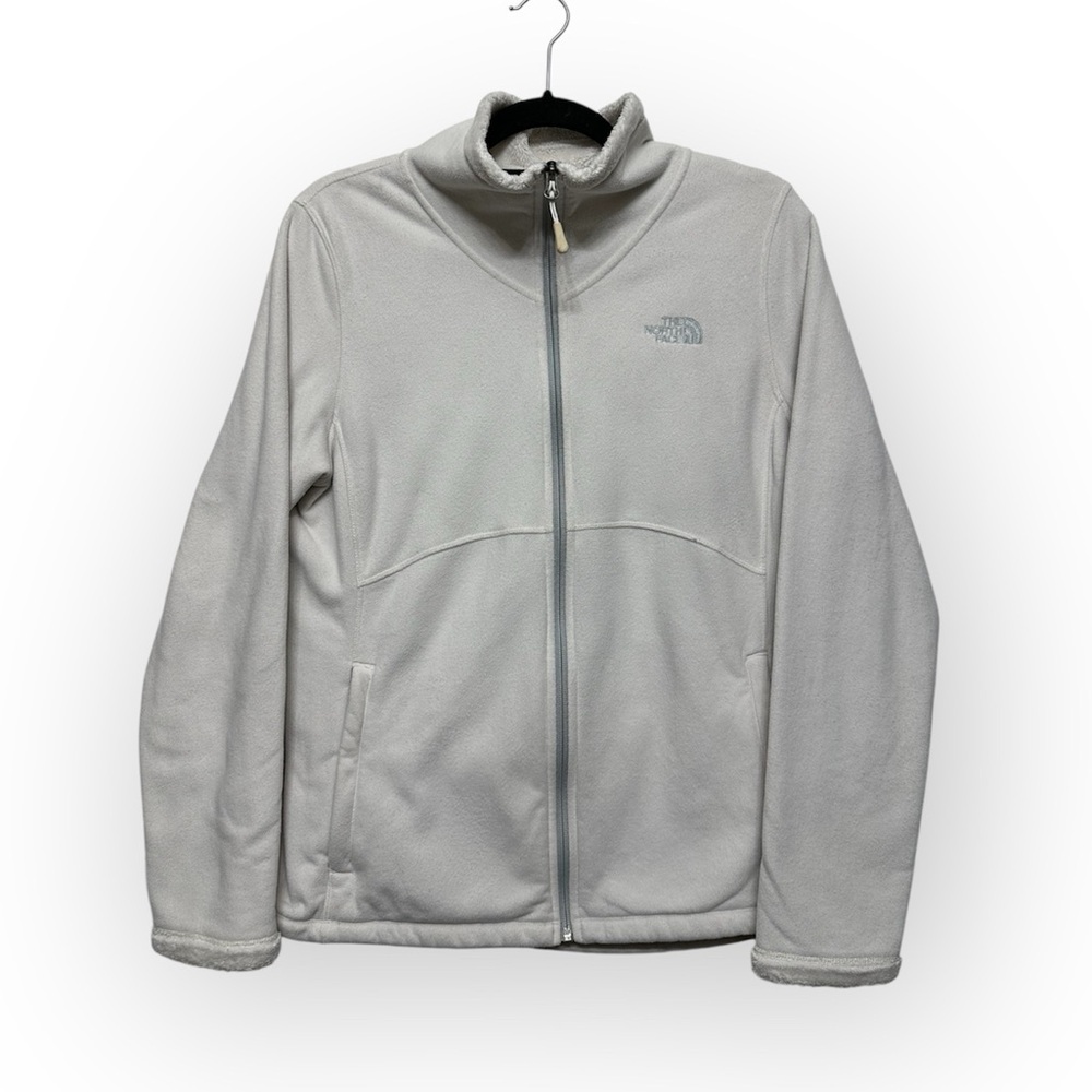 The‎ North Face Women’s Agave Full-Zip Fleece Jacket- White- Large